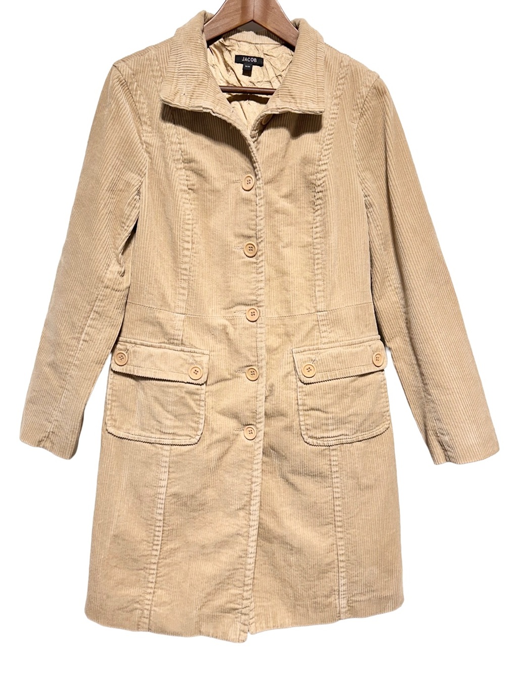 JACOB Corduroy Coat Neutral Minimalist CBK Quiet Luxury Coat